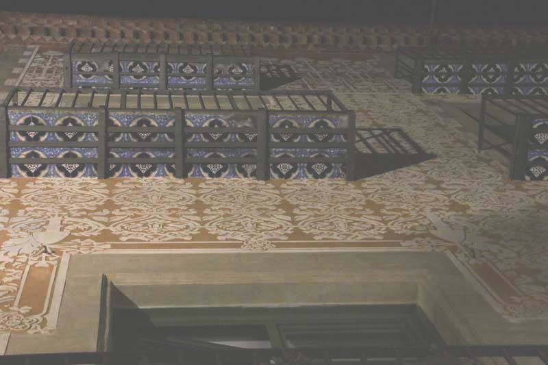 Print on building Barcelona Architecture Spain