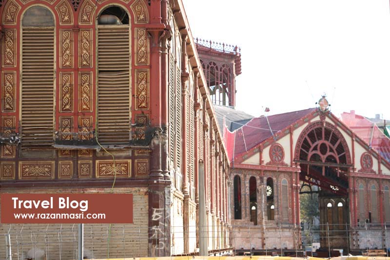 Red Market hall in Barcelona very circus like