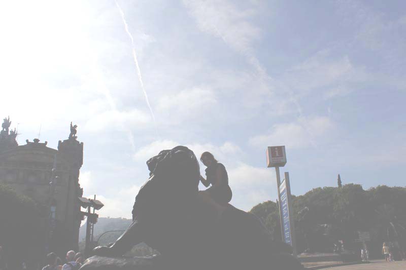 Ride the lion in barcelona spain