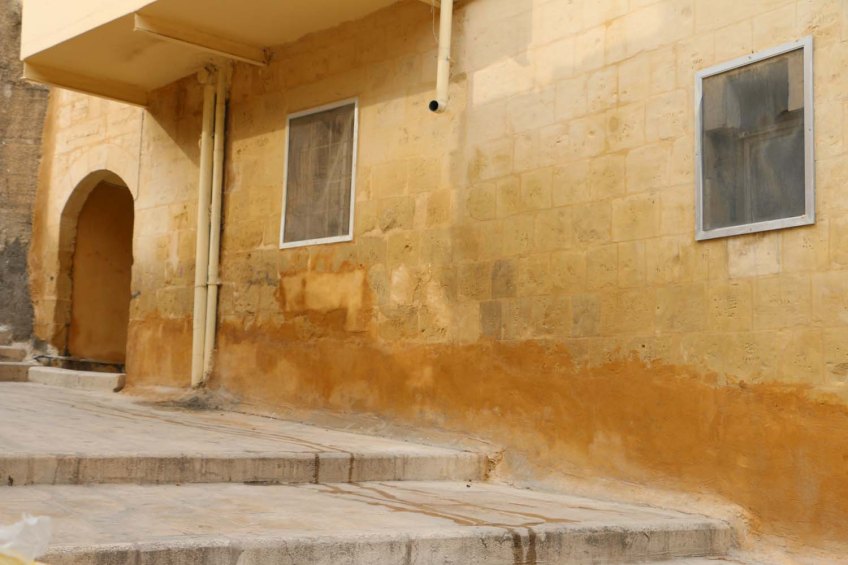 Al Salt, AsSalt, Al-Salt, AlSalt, Jordan, Nablus soap orange wall coloring of architecture of the 1900