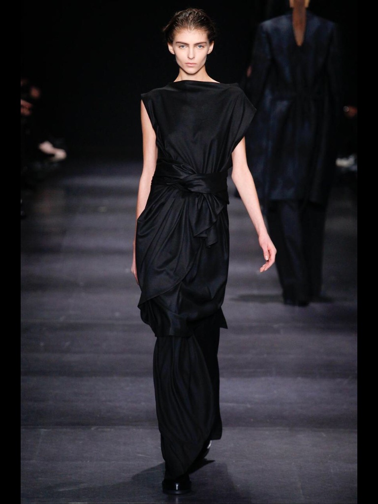 Head to toe all black fall winter collection