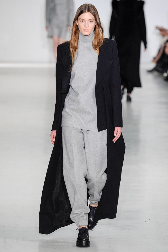 Long black straight cut coat Favorite coats for this fall winter 2014 2015 ready to wear collections