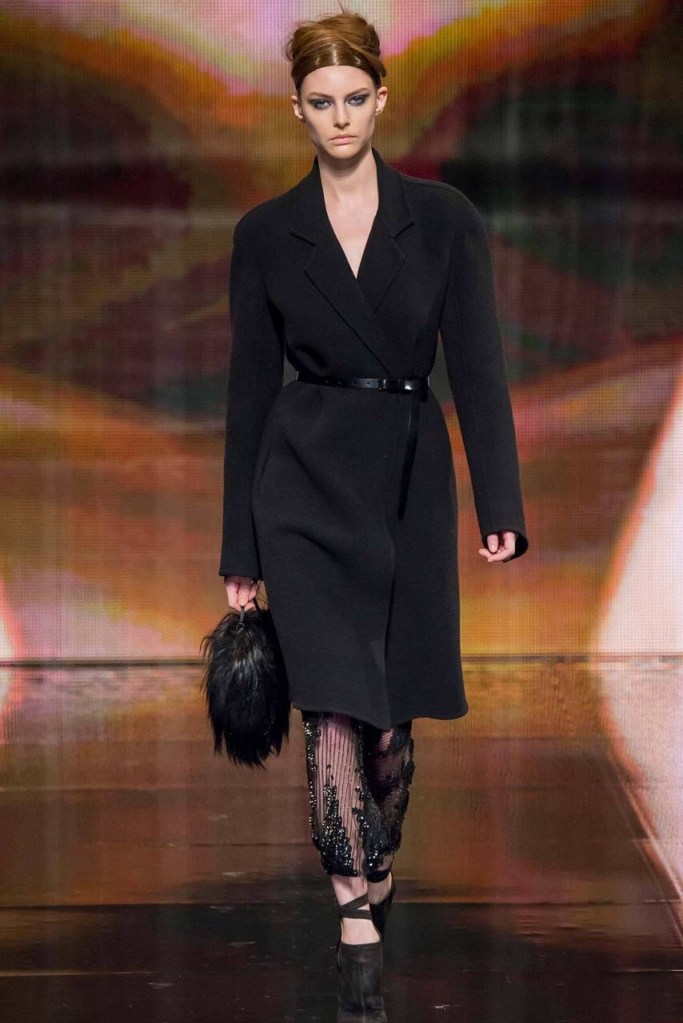 Belt emphasis ready to wear winter collection