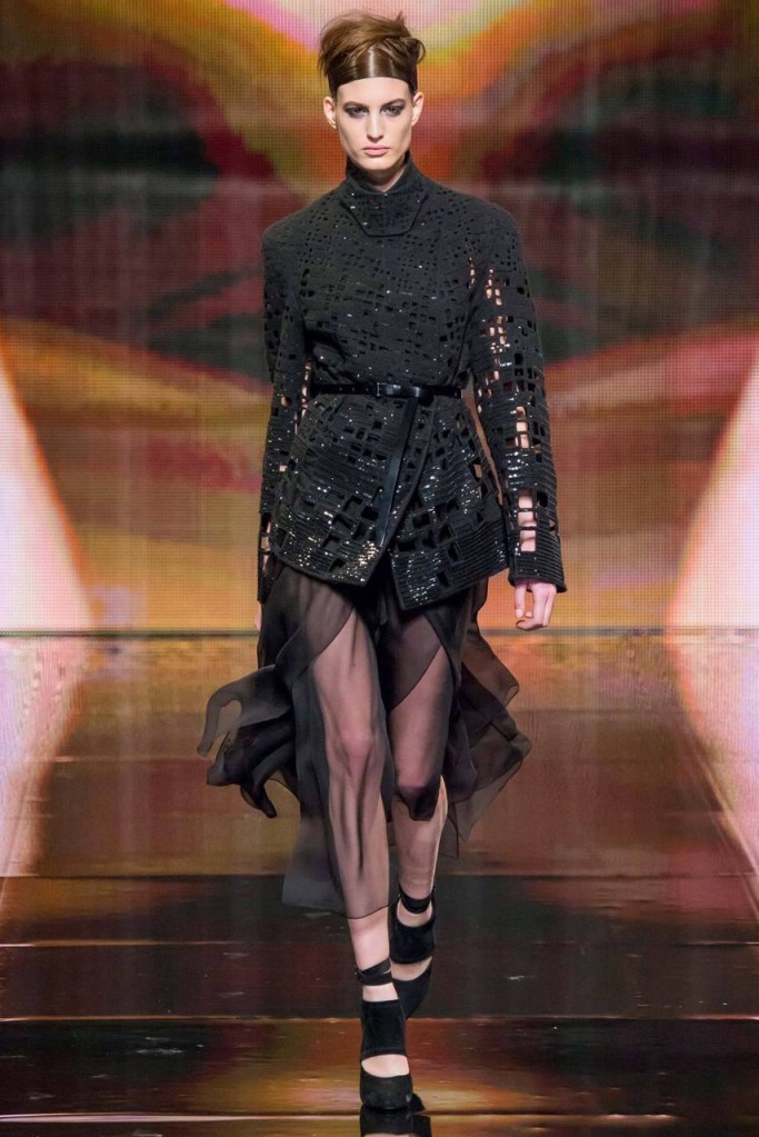 Head to toe all black fall winter collection