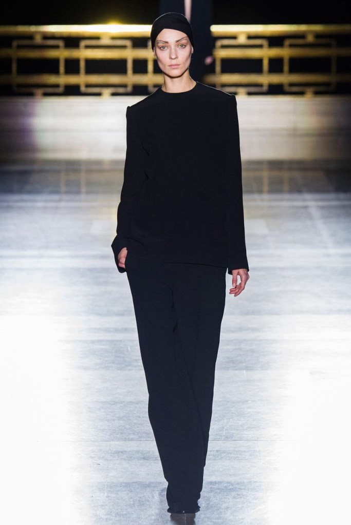 Head to toe all black fall winter collection