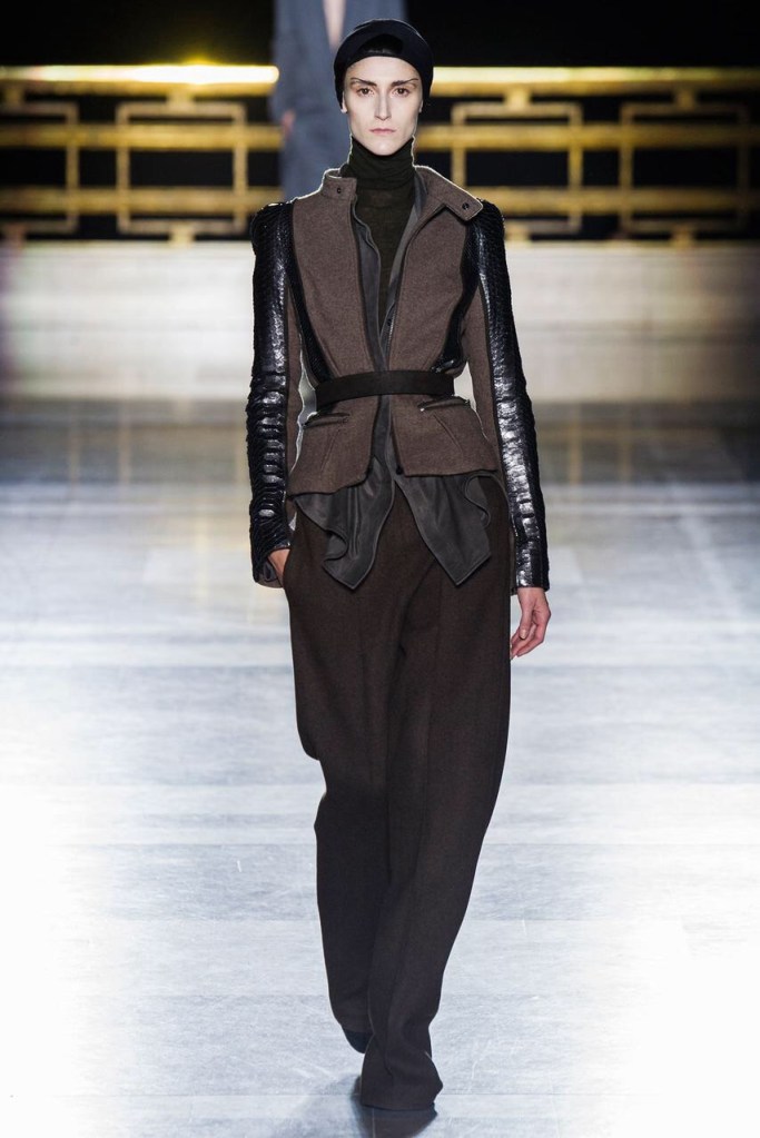 black suit Earth colors ready to wear