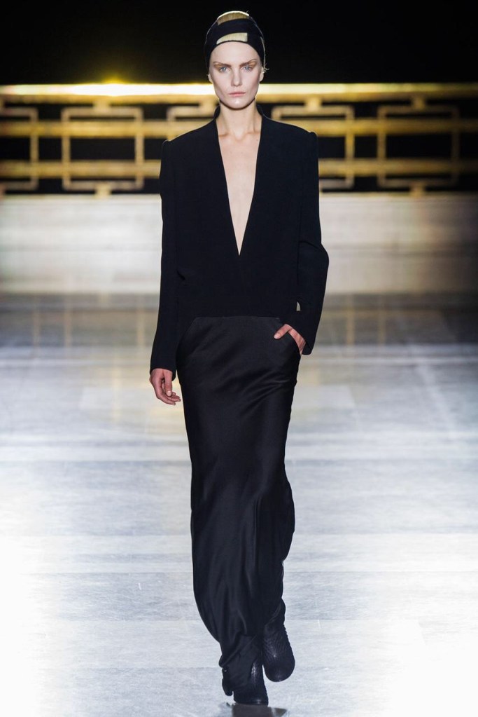 Head to toe all black fall winter collection