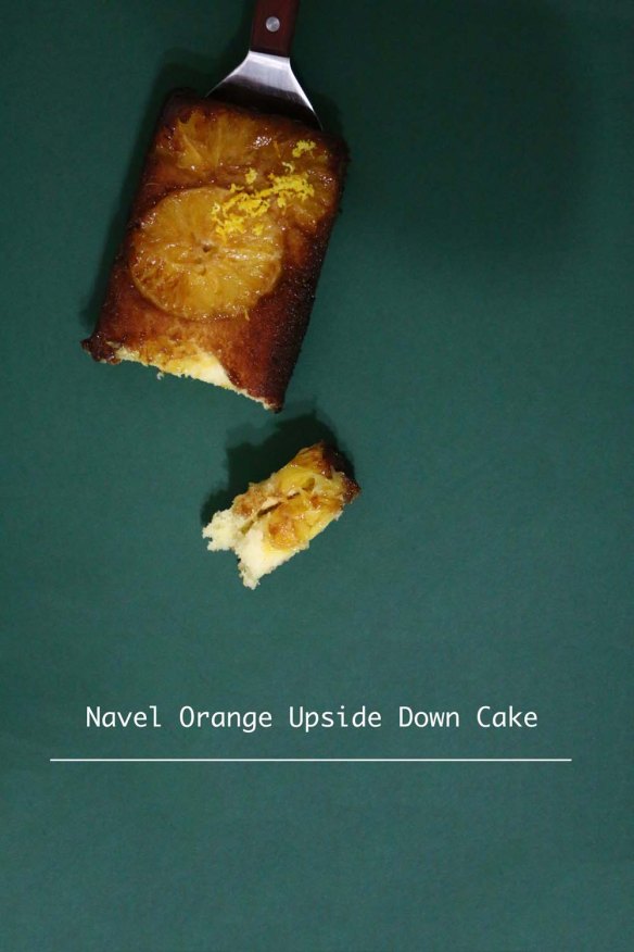 Recipe of the Navel Orange upside down cake 