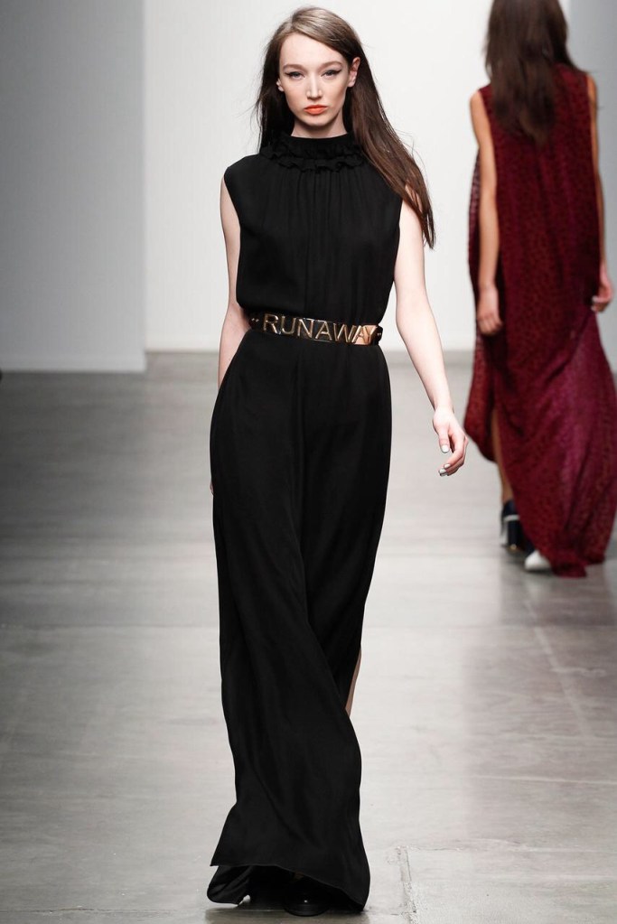 Belt emphasis ready to wear winter collection