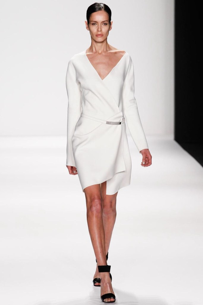 white dress fall winter ready to wear