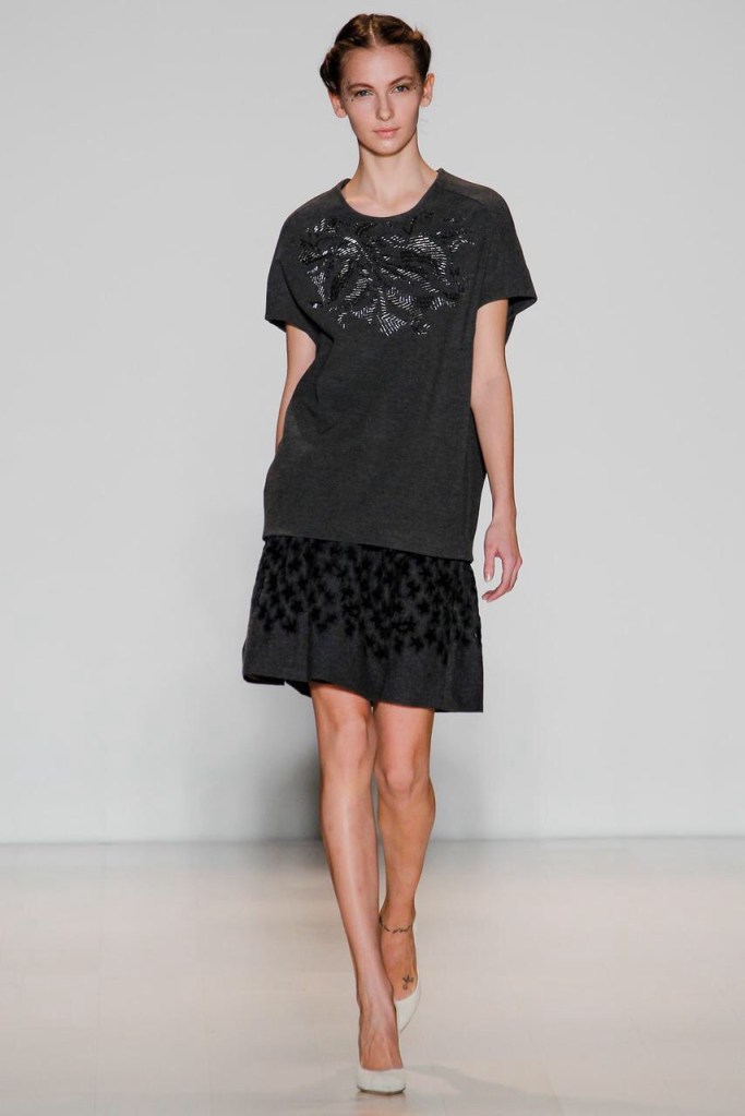 black Head to toe one Mono color winter ready to wear