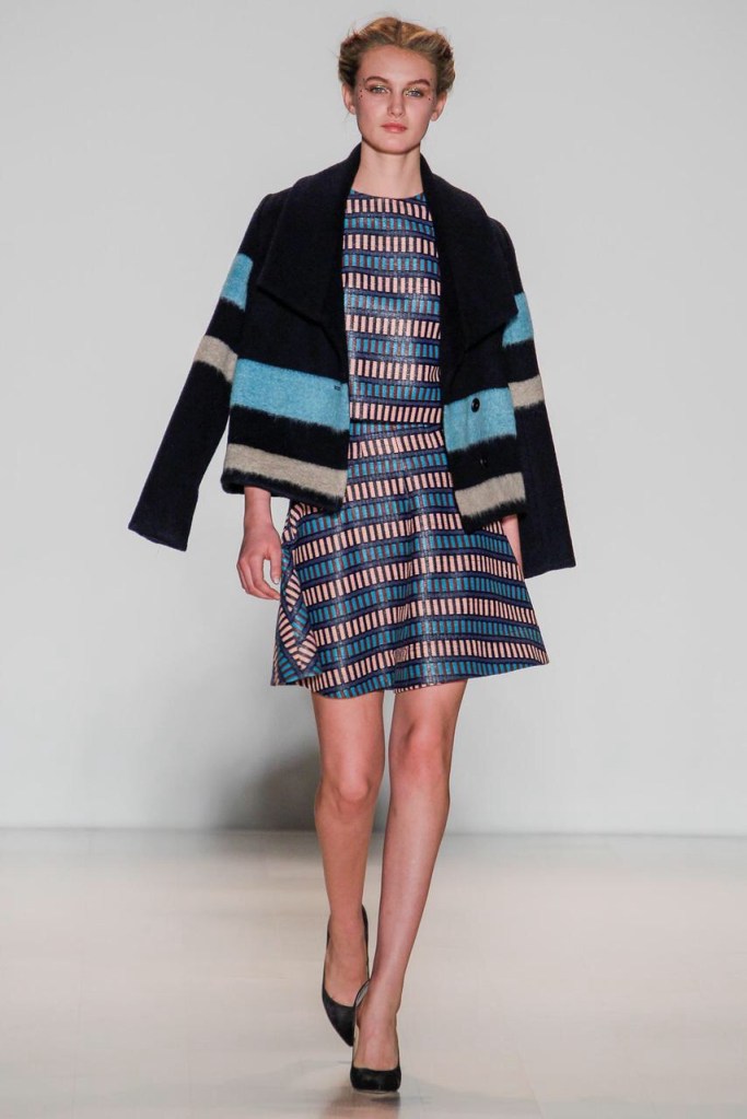 stripes dress fabric mix and art formed ready to wear outfits