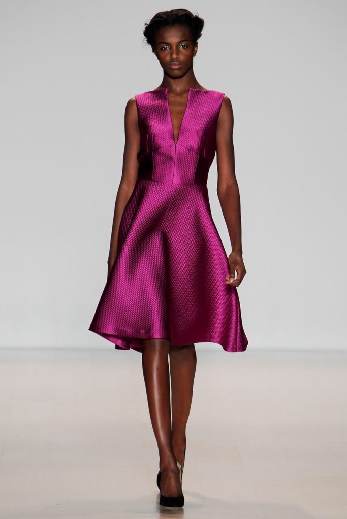 satan fuscia pink dress