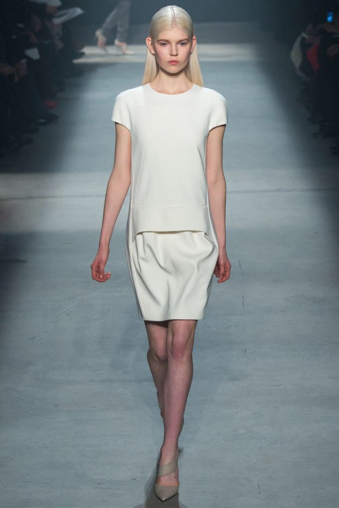 white Head to toe one Mono color winter ready to wear