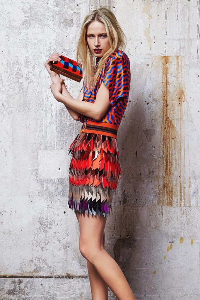 red skirt fabric mix and art formed ready to wear outfits