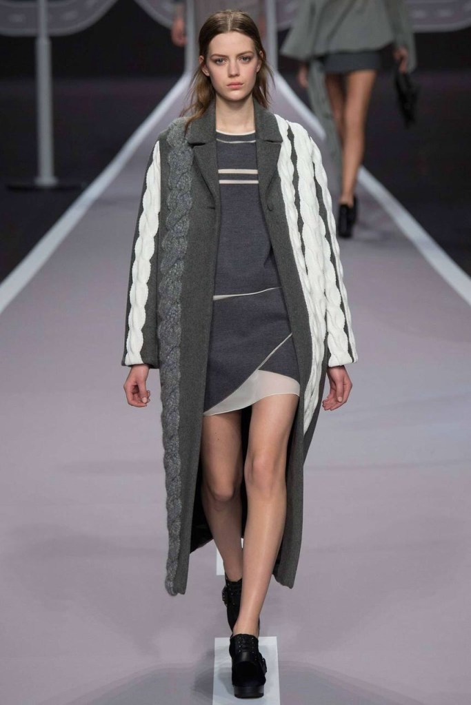 long white and grey coat Favorite coats for this fall winter 2014 2015 ready to wear collections