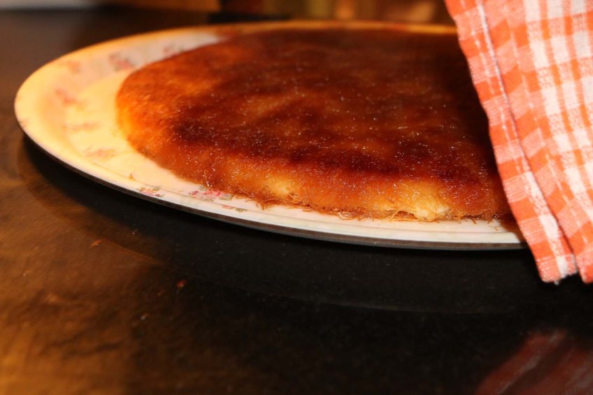 Knafeh a Palestinian dessert originally from Nablus