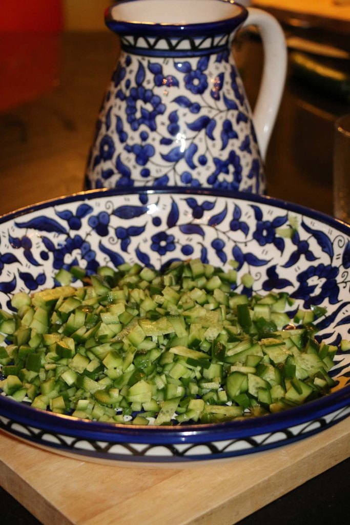 Cucumber and yogurt salad