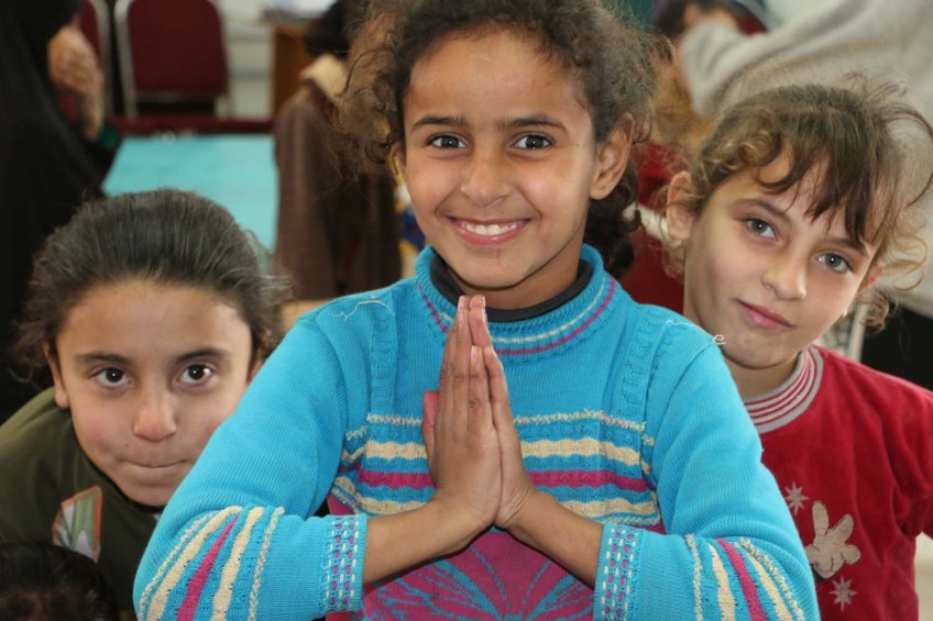 Palestinian refugee kids