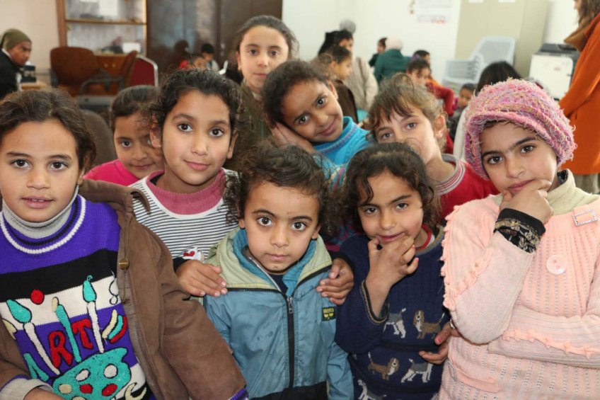 Palestinian refugee kids