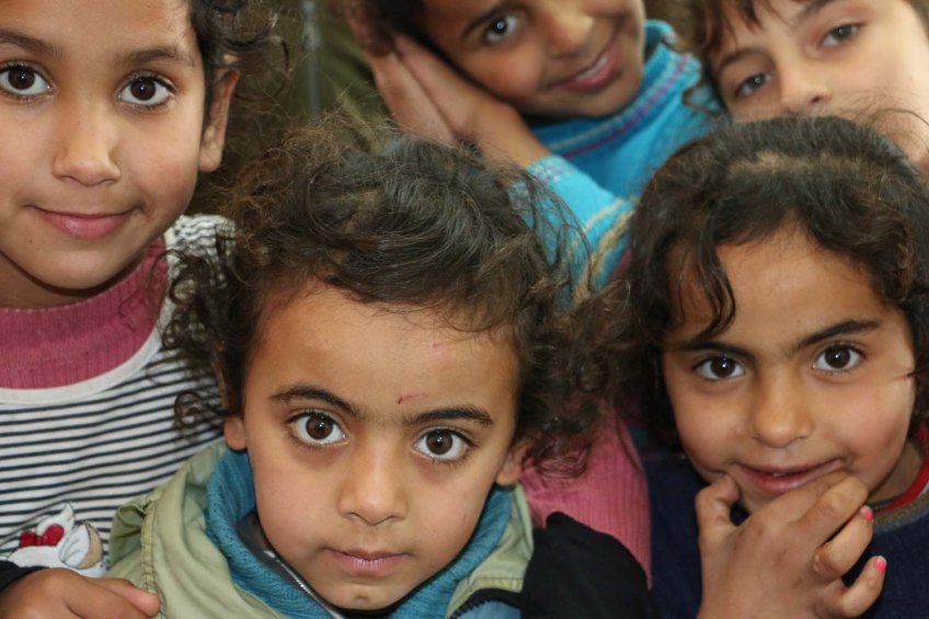 Palestinian refugee kids