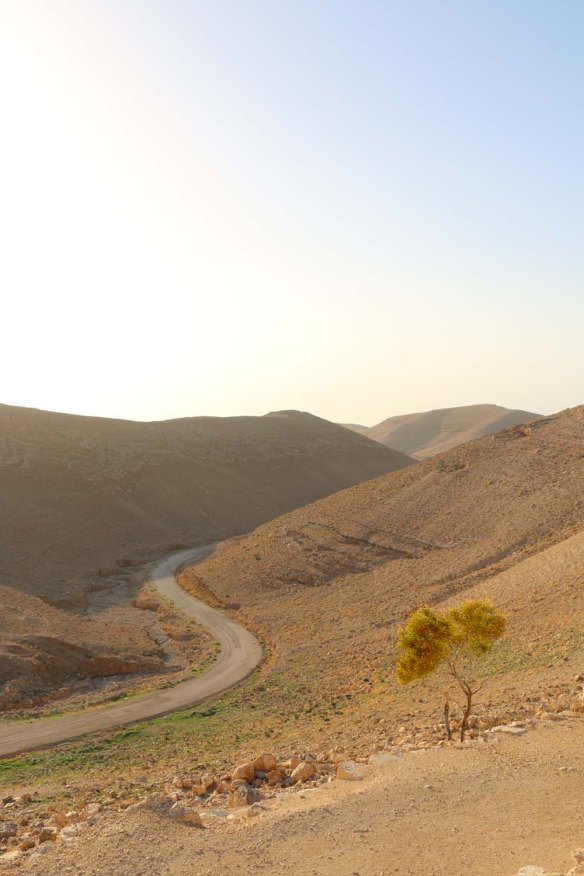 The historic ancient attraction in Jordan of the Mukawir Fortress