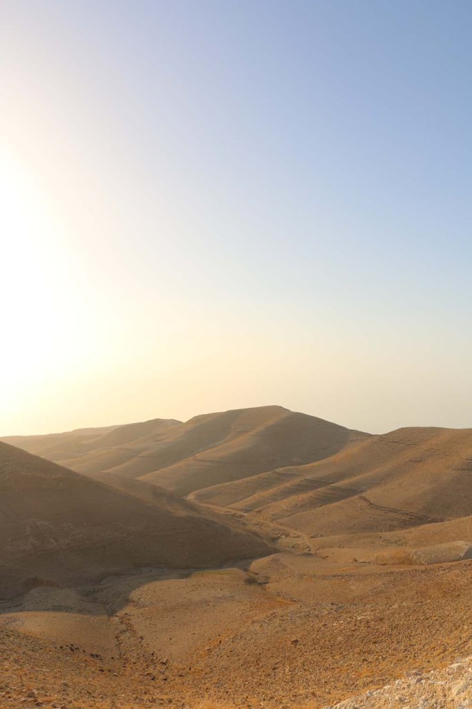 The historic ancient attraction in Jordan of the Mukawir Fortress
