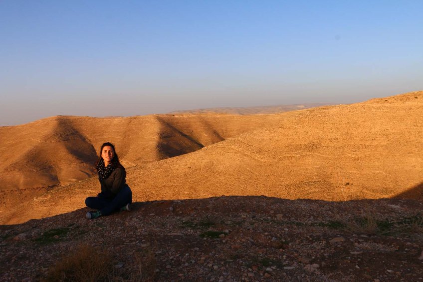 The historic ancient attraction in Jordan of the Mukawir Fortress
