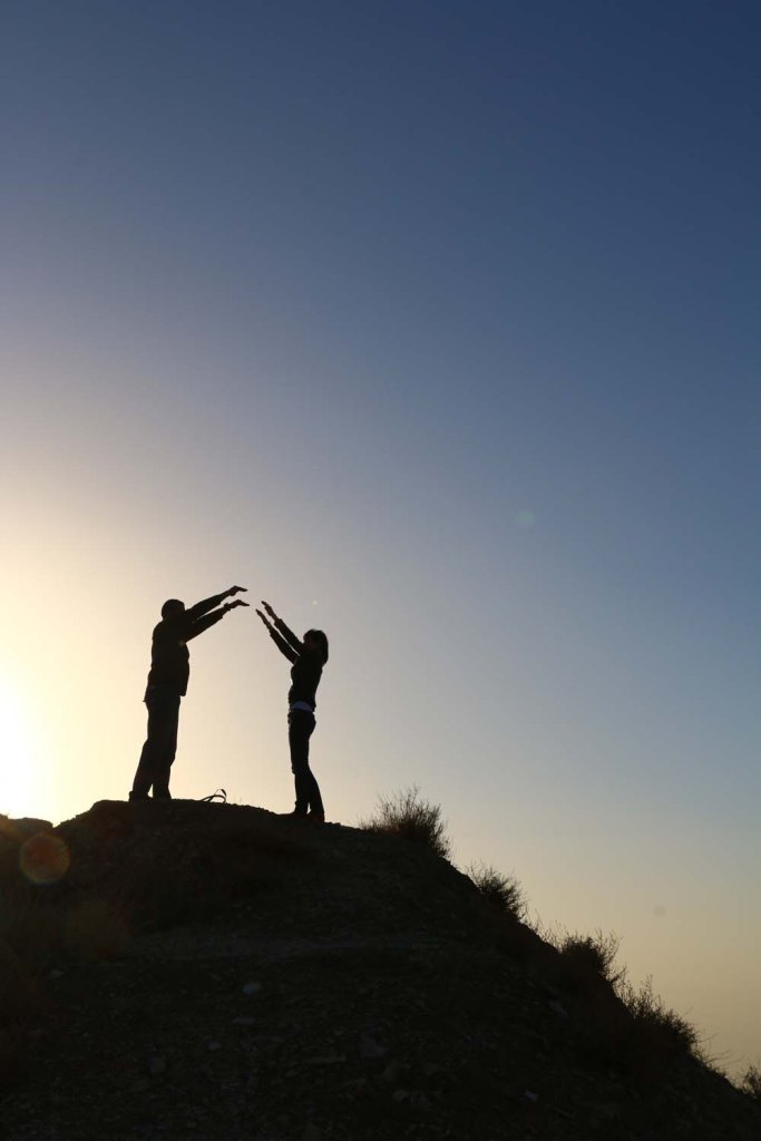 The historic ancient attraction in Jordan of the Mukawir Fortress