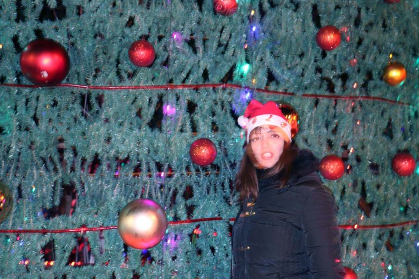 Christmas Tree and holiday in Amman Jordan beautiful in Fuheis near by amman in jordan