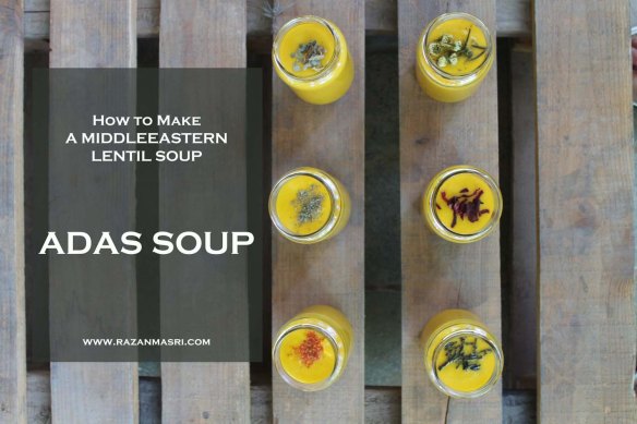 How to make Adas Middle Eastern lentil soup  شوربة العدس