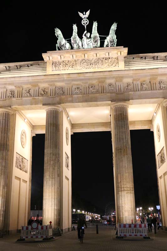 Close up of Brandenburger in Mitte Berlin