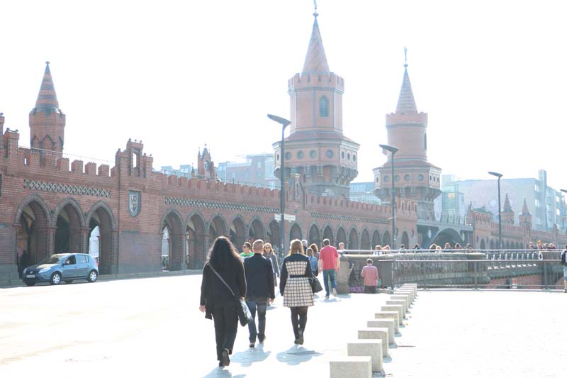 This is Oberbaum Bridge Berlin Bridge