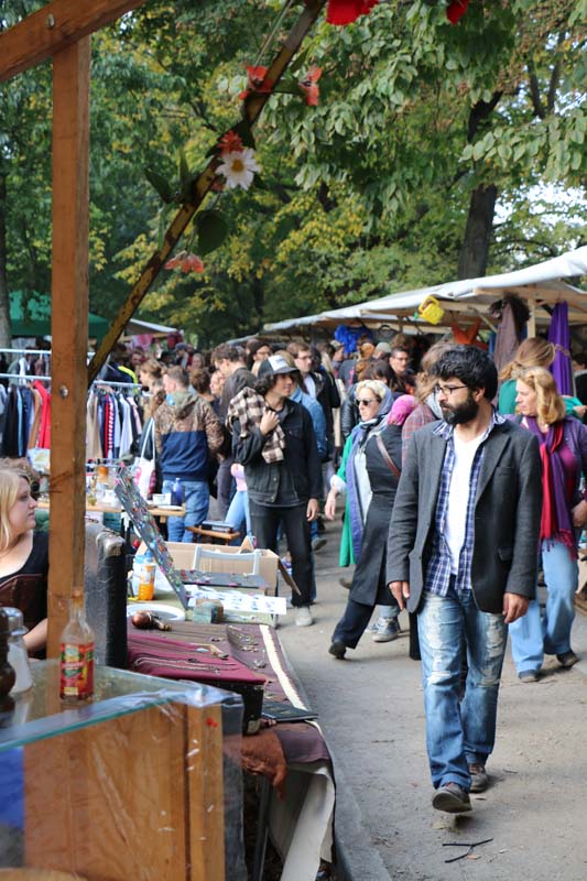 Neukolln flea market in Berlin Maybachufer