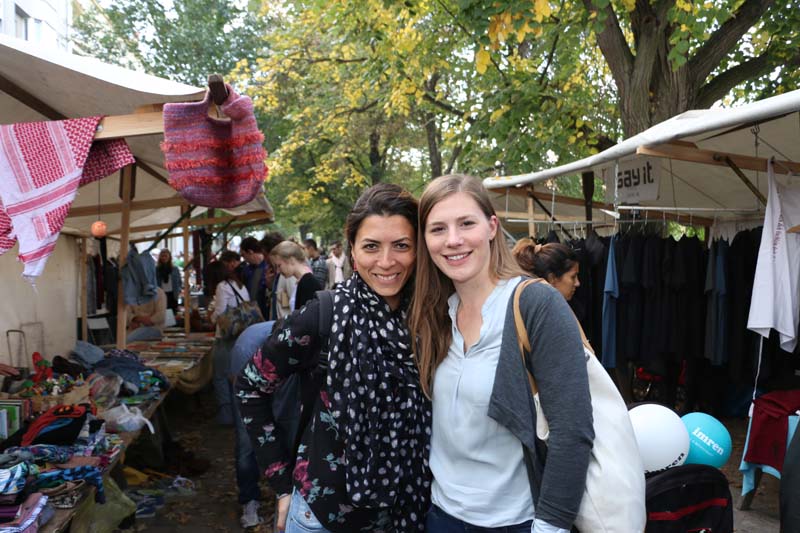 Neukolln flea market in Berlin Maybachufer