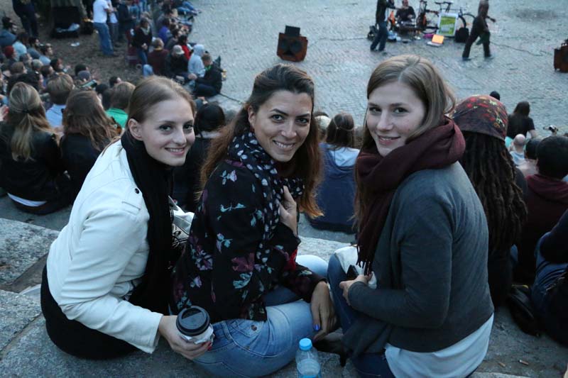 Thousands of people attend the Bearpit Karaoke show at meauerpark