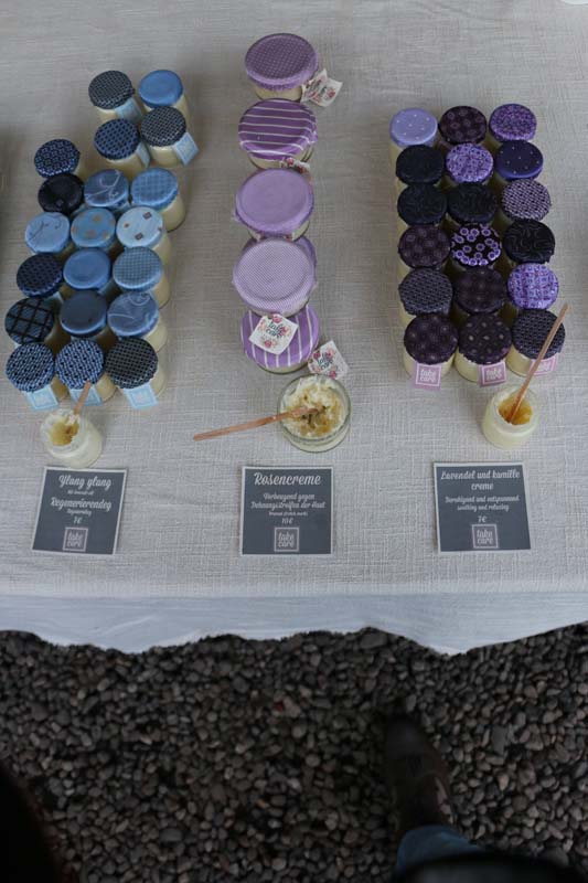 Cream Mauerpark flea market in Prenzlauer Burg Berlin