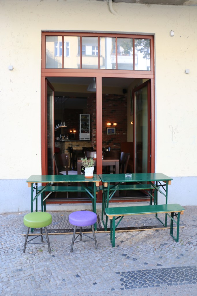 Purple and green shop