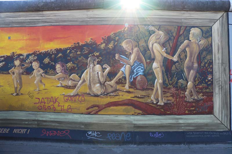 Adam and Eve graffiti