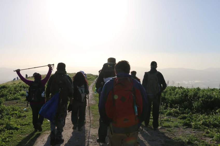 Hiking through Wadi Rayan Yabis between Ajloun and Jordan Valley