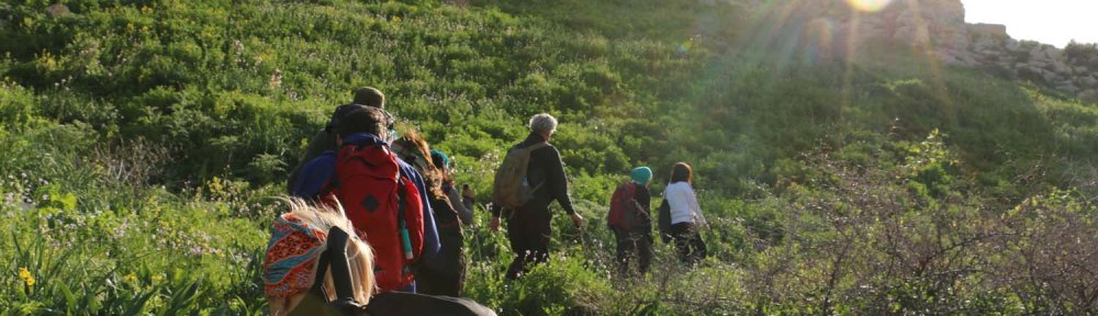 Hiking through Wadi Rayan Yabis between Ajloun and Jordan Valley