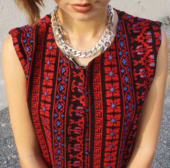 It's all in the details 💌💋 #PalestineCollection now available online ✌️ #ShopNow www.allthingsmochi.com #AllThingsMochi #TheArtOfEmbroidery