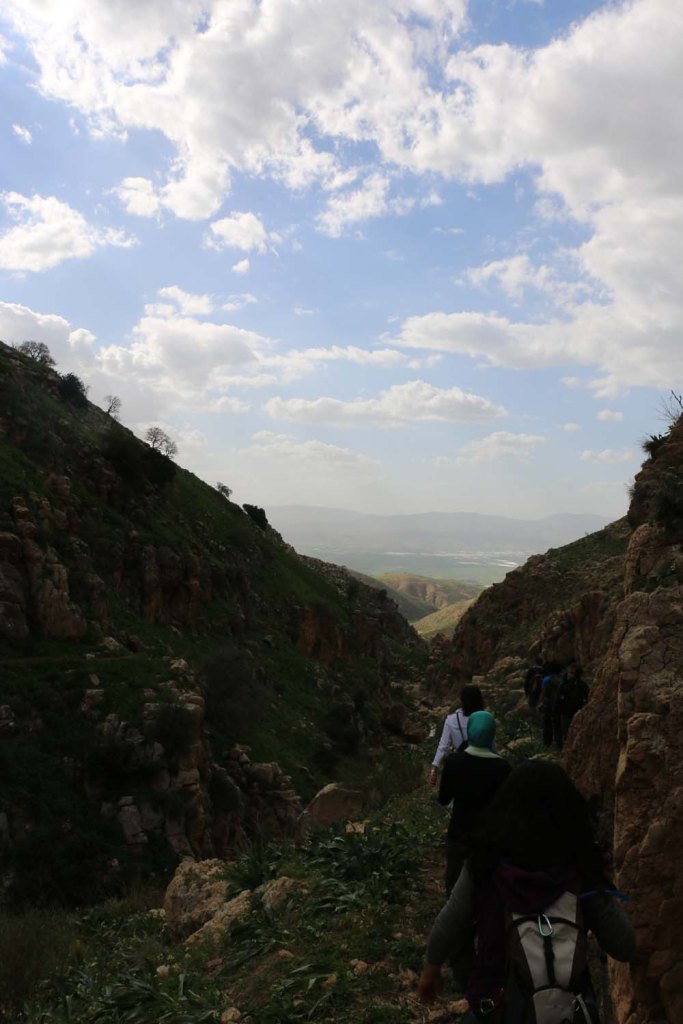 Hiking through Wadi Rayan Yabis between Ajloun and Jordan Valley
