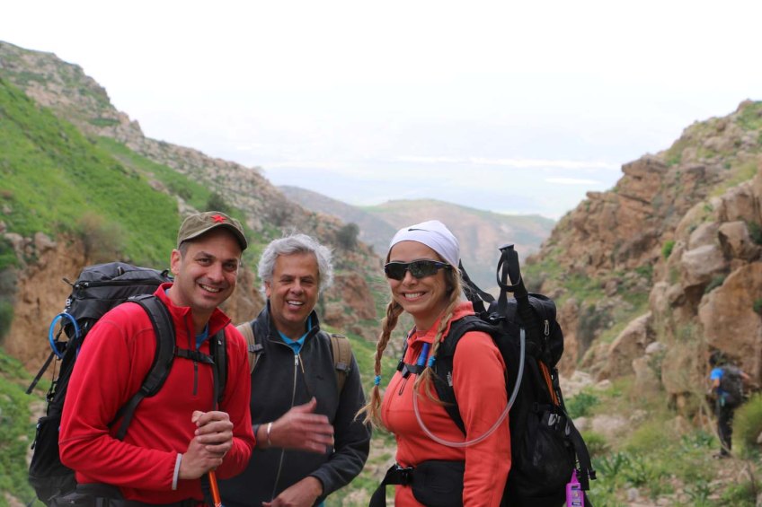 Hiking through Wadi Rayan Yabis between Ajloun and Jordan Valley