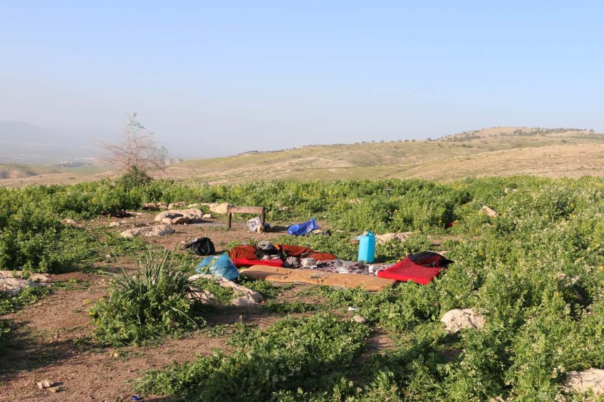 Hiking through Wadi Rayan Yabis between Ajloun and Jordan Valley