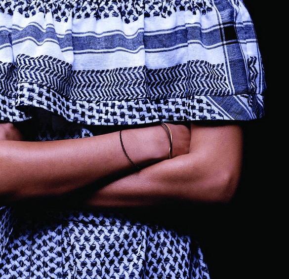 The palestinian Hattah Shmagh Kufiieh a sign of Unity a hope for eternal peace