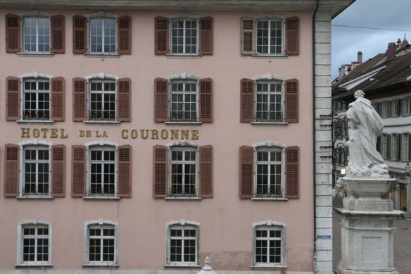 Medieval Baroque city in switzerland  