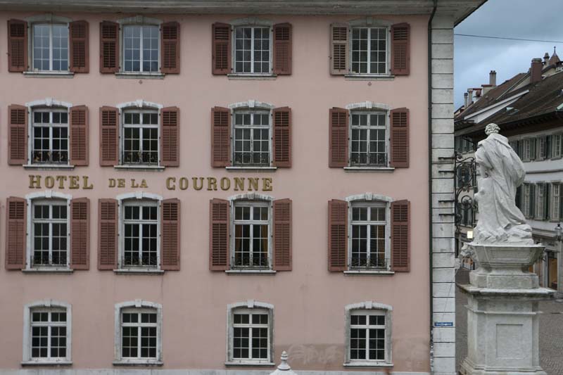 Medieval Baroque city in switzerland