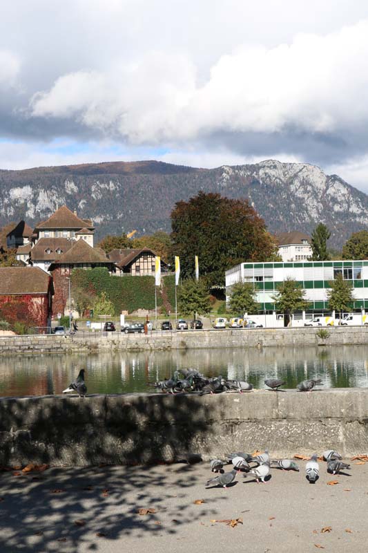 Medieval Baroque city in switzerland