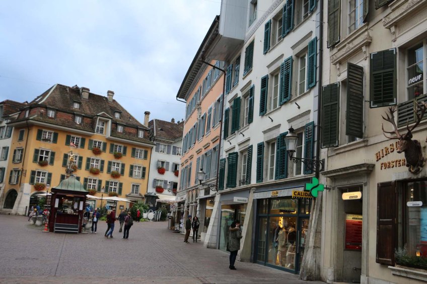 Medieval Baroque city in switzerland